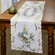 Tischdecken - Bestickte Tisch- und Raumdekoration – Farbe SEKT-GRÜN – Ansicht 4 Tischdecken - Bestickte Tisch- und Raumdekoration, in Größe 101 (Deckchen, 35x 50 cm) bis 404 (Kissenbezug, 40x 40 cm), in Farbe SEKT-GRAU – Farbe SEKT-GRÜN – Ansicht 4