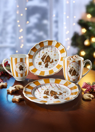 Porzellan-Set Christmas Love, 4-teilig