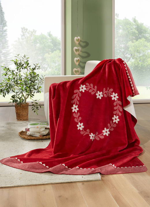 Decken - Kuschelweiche Schlafdecke, in Farbe ROT