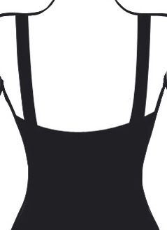 Bademode - Tankini in Bandeauform, mit verstell- und abnehmbaren Trägern – Farbe SCHWARZ-WEISS – Ansicht  Bademode - Tankini in Bandeauform, mit verstell- und abnehmbaren Trägern, in Größe 036 bis 052, in Cup B, in Farbe SCHWARZ-WEISS – Farbe SCHWARZ-WEISS – Ansicht
