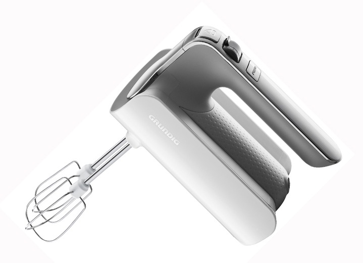 Küchengeräte - „Grundig” Handmixer, in Farbe WEISS/EDELSTAHL Ansicht 1