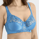 BHs - Miss Mary Bügel-BH mit floraler Tüllstickereispitze im Vorderteil – Farbe TÜRKIS – Ansicht 1 BHs - Miss Mary Bügel-BH mit floraler Tüllstickereispitze im Vorderteil, in Größe 075 bis 110, in Cup B, in Farbe GRAFIT – Farbe TÜRKIS – Ansicht 1