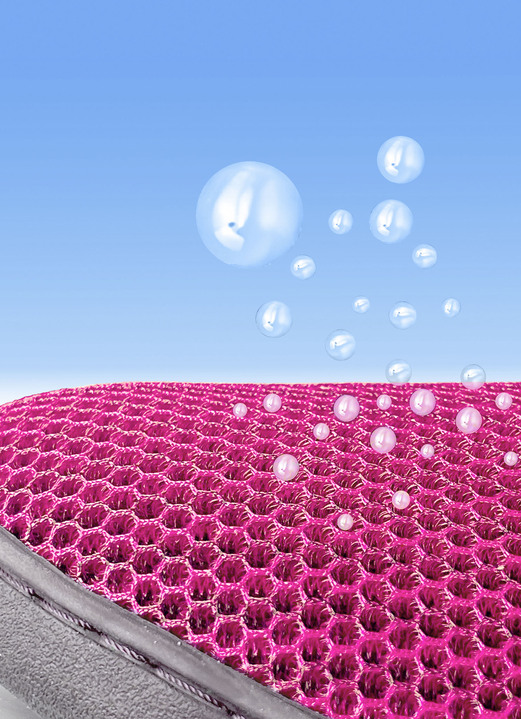 Hausschuhe - Atmungsaktiver Komfort-Gel Slipper, in Größe 001 bis 004, in Farbe BLAU Ansicht 8