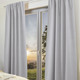 Modern - Verdunkelungsschal mit Multifunktionsband – Farbe GRAU – Ansicht 1 Modern - Verdunkelungsschal mit Multifunktionsband, in Größe 365 (H145xB135 cm) bis 456 (H245xB135 cm), in Farbe GRÜN – Farbe GRAU – Ansicht 1