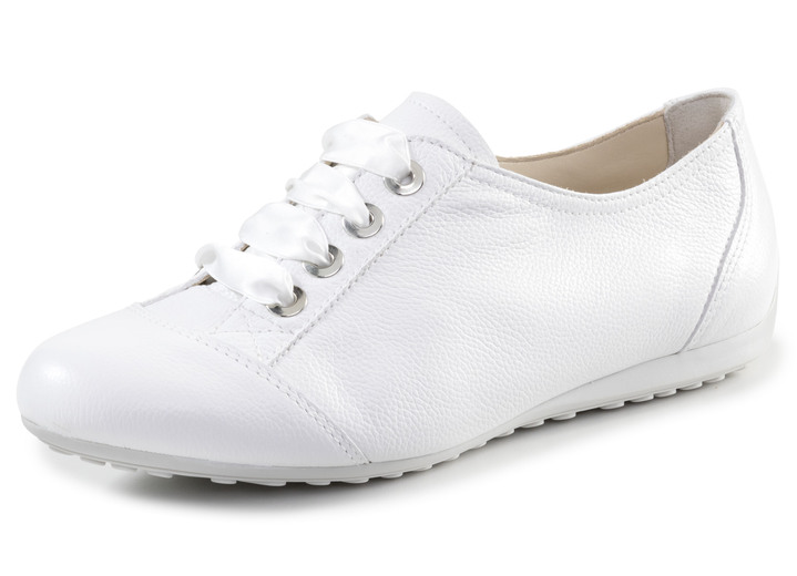 Komfortschuhe - ELENA EDEN Schnürschuh aus bestem Kalbleder, in Größe 3 1/2 bis 8, in Farbe DUNKELBLAU Ansicht 4