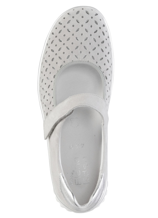 Komfortschuhe - ELENA EDEN Spangenschuh aus Veloursleder mit luftigen Durchbrüchen, in Größe 3 1/2 bis 8, in Farbe BLEU Ansicht 5