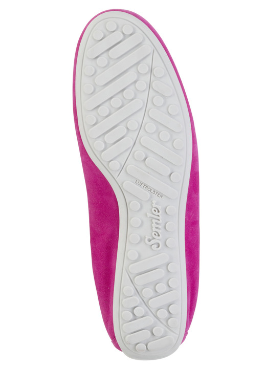 Komfortschuhe - ELENA EDEN Slipper aus weichem Veloursleder mit luftiger Perforation, in Größe 3 1/2 bis 8, in Farbe HELLGRAU Ansicht 9