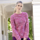 Pullover - Pullover mit Reiskornstruktur, in Größe 036 bis 050, in Farbe PINK-MULTICOLOR – Farbe PINK-MULTICOLOR – Ansicht 1