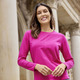 Shirts - Unifarbenes Shirt, in Größe 036 bis 048, in Farbe PINK – Farbe PINK – Ansicht 2