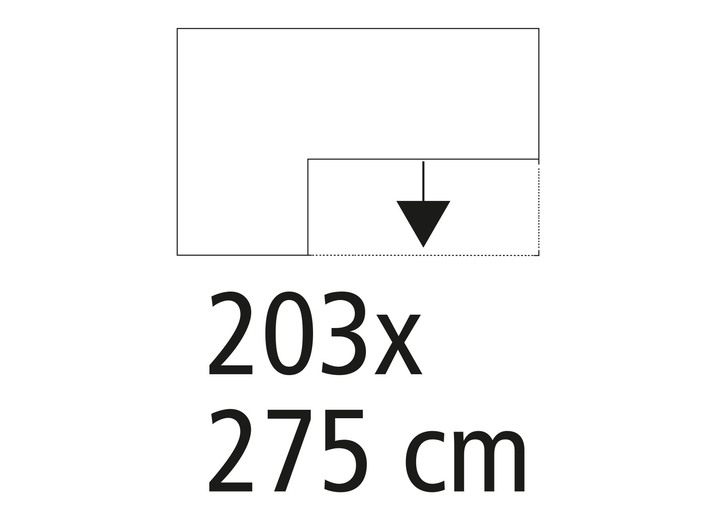 Funktions-Polstermöbel - Polstermöbel mit Funktion und verstellbaren Kopfstützen, in Farbe GRAU, in Ausführung Polsterecke, 203x275 cm Ansicht 2