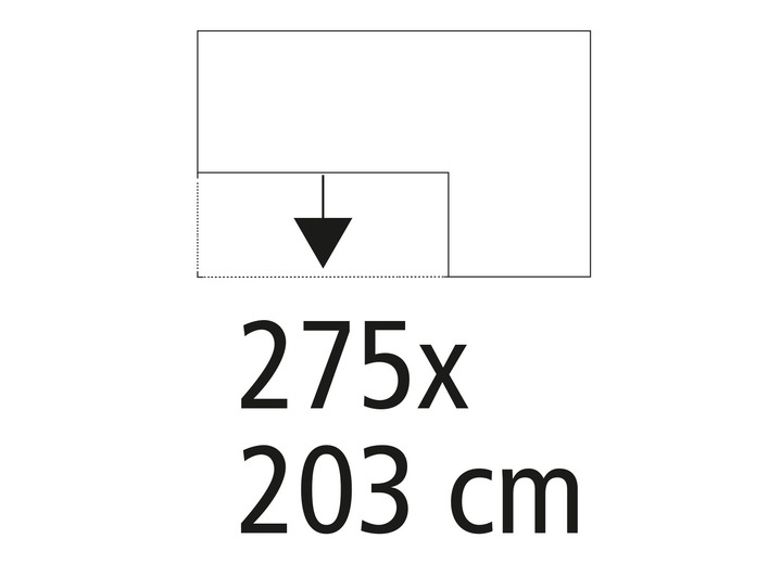 Funktions-Polstermöbel - Polstermöbel mit Funktion und verstellbaren Kopfstützen, in Farbe GRAU, in Ausführung Polsterecke, 203x275 cm Ansicht 12