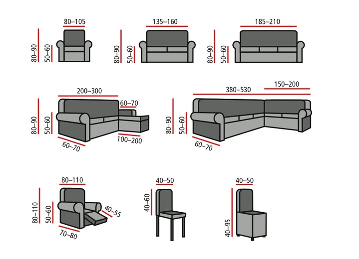 Sessel- & Sofaüberwürfe - Elastischer Stuhlbezug von Webana, in Größe 106 (Stuhlbezug) bis 112 (Stuhlbezug, preisgünstiges 2er-Set), in Farbe BRAUN Ansicht 2