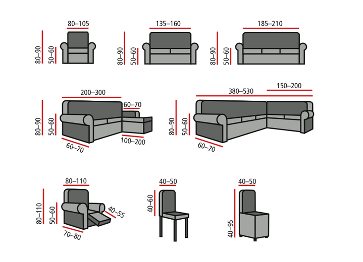 Sessel- & Sofaüberwürfe - Bi-elastische Stretchbezüge Ansicht 2 Sessel- & Sofaüberwürfe - Bi-elastische Stretchbezüge, in Größe 101 (Sesselbezug) bis 106 (Stuhlbezug), in Farbe BRAUN Ansicht 2