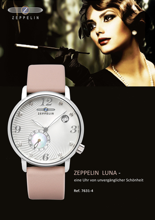 "Zeppelin"-Quartz-Damenuhr