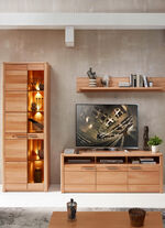 Wohnwand mit LED-Beleuchtung und Softclose 