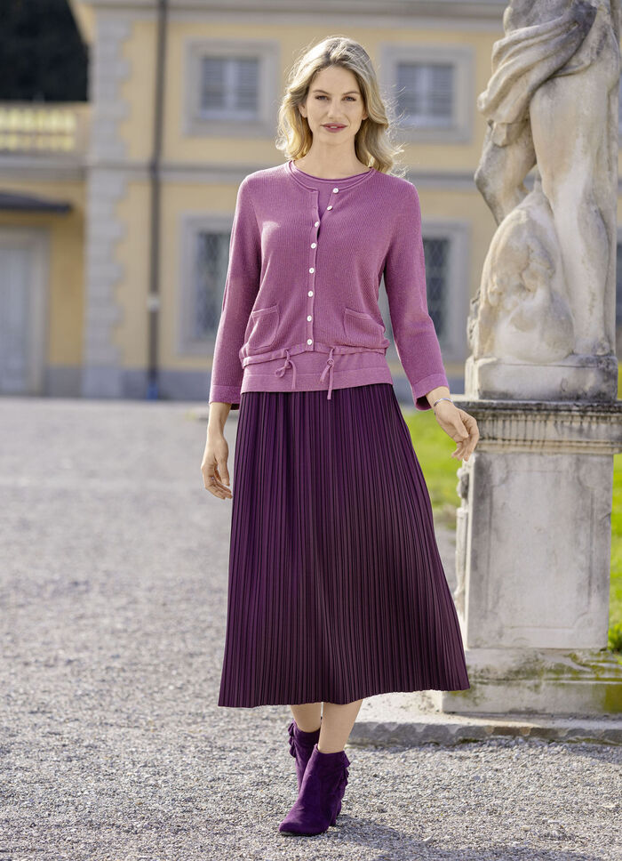 Strickjacke mit Bindebänder 