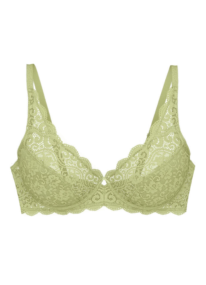 Triumph Amourette Bügel-BH aus zarter Elastikspitze PISTAZIE