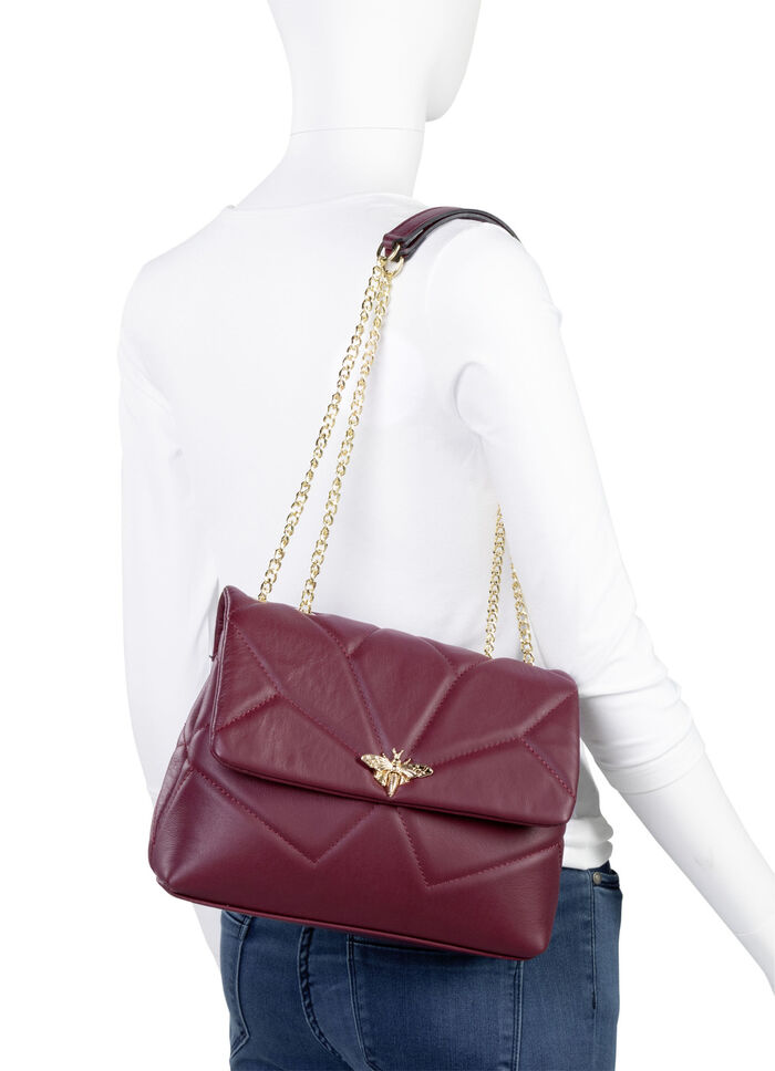 Laurina Tasche mit Kippschloss in extravaganter Libellenform BORDEAUX