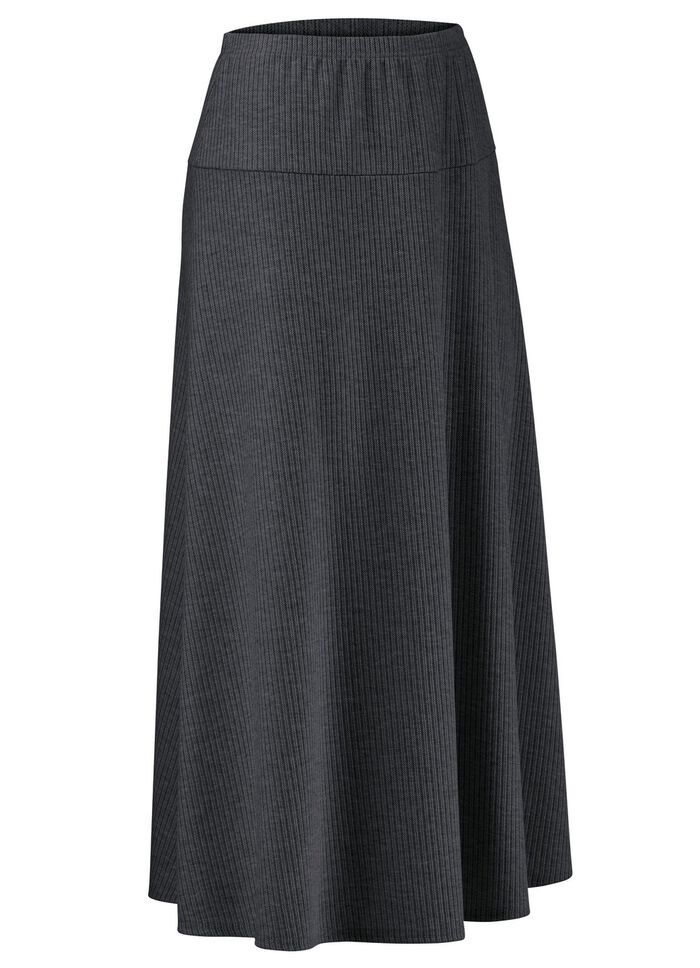 Rock in bequemer Schlupfform ANTHRAZIT MELIERT