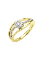 Damenring mit Diamanten und Brillanten 