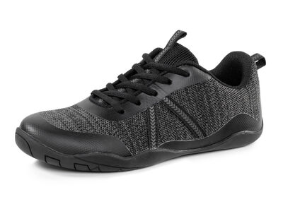 Barfußschuh aus Textilmaterial mit Synthetik-Besätzen 