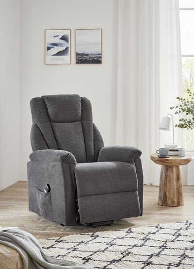 Gemütlicher TV-Sessel mit Motor und Aufstehhilfe 