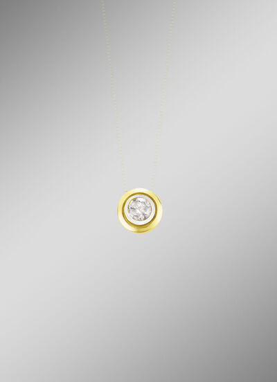 Exklusiv bei Bader: Anh&auml;nger in Bicolor mit 1 Brillant 