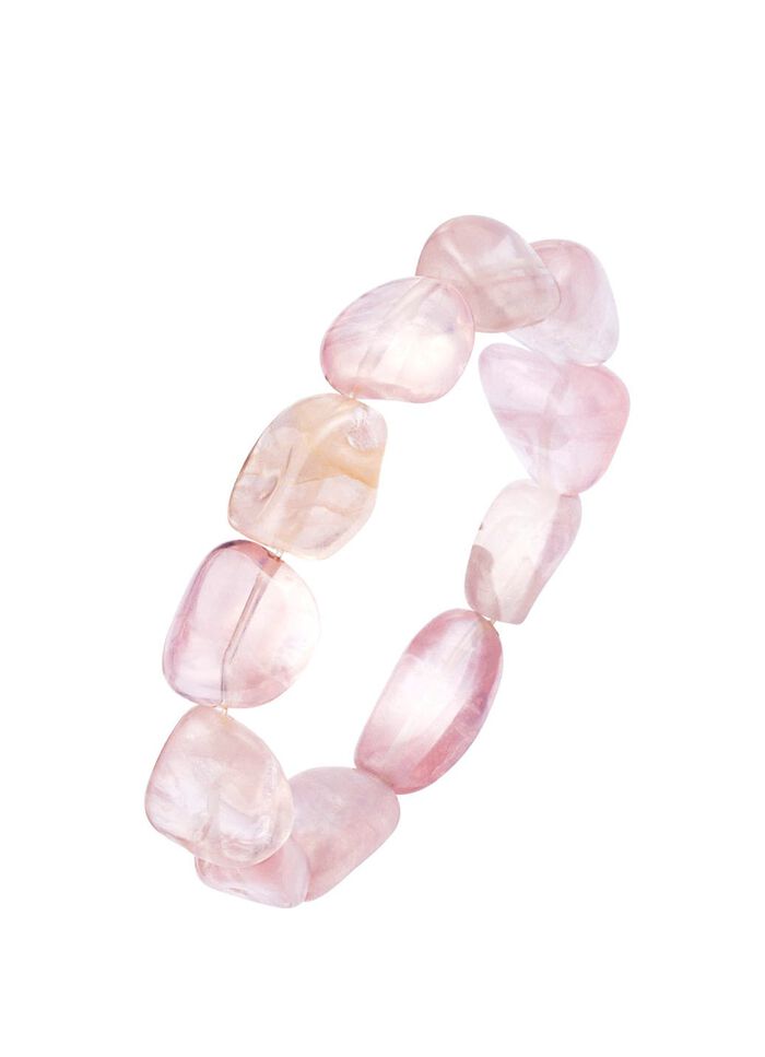 Echt Rosenquarz Armband  
