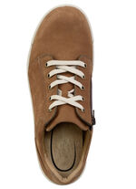 GINO GALANTE Schnürschuh aus bestem Rind-Nubukleder COGNAC