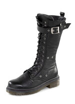 Andrea Conti Schn&uuml;r-Stiefel mit verstellbarer Schlie&szlig;e SCHWARZ