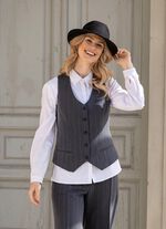 Weste mit Nadelstreifen 