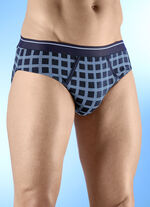 Dreierpack Slips mit Karodessin 