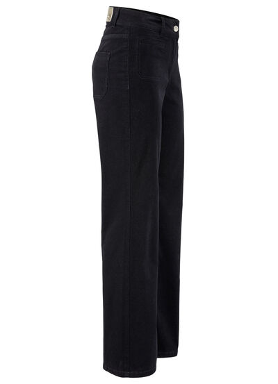 Cordhose mit weitem Beinverlauf 