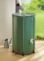 Faltbarer Regensammler mit Auslauf-Hahn 