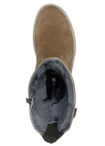 Waldläufer, gefütterte Damen-Stiefel, Winterschuhe, Weite H, mit Lammfell COGNAC