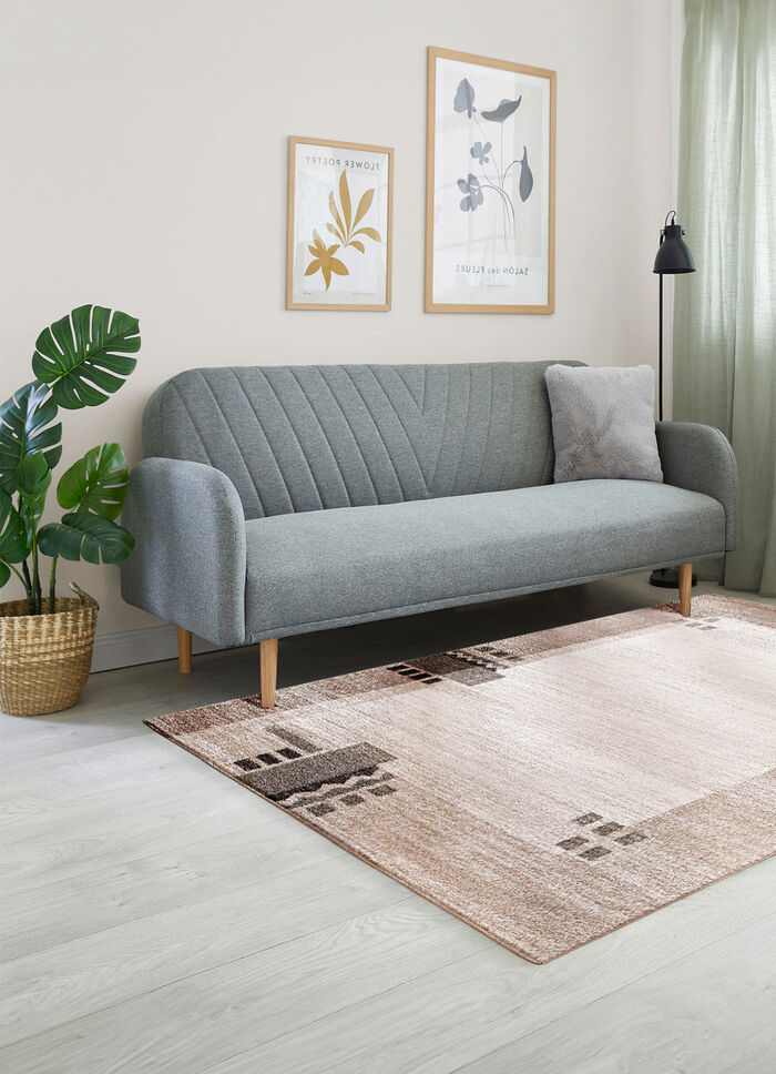 Brücken und Teppiche mit Melange-Effekt BEIGE