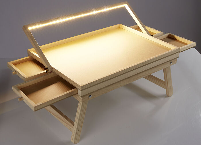 Gro&szlig;er LED Puzzletisch: Endlich Platz und Ordnung f&uuml;r Puzzles 