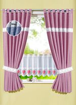 Kurzstore mit rotem Herzchen-Thermodruck-Motiv 