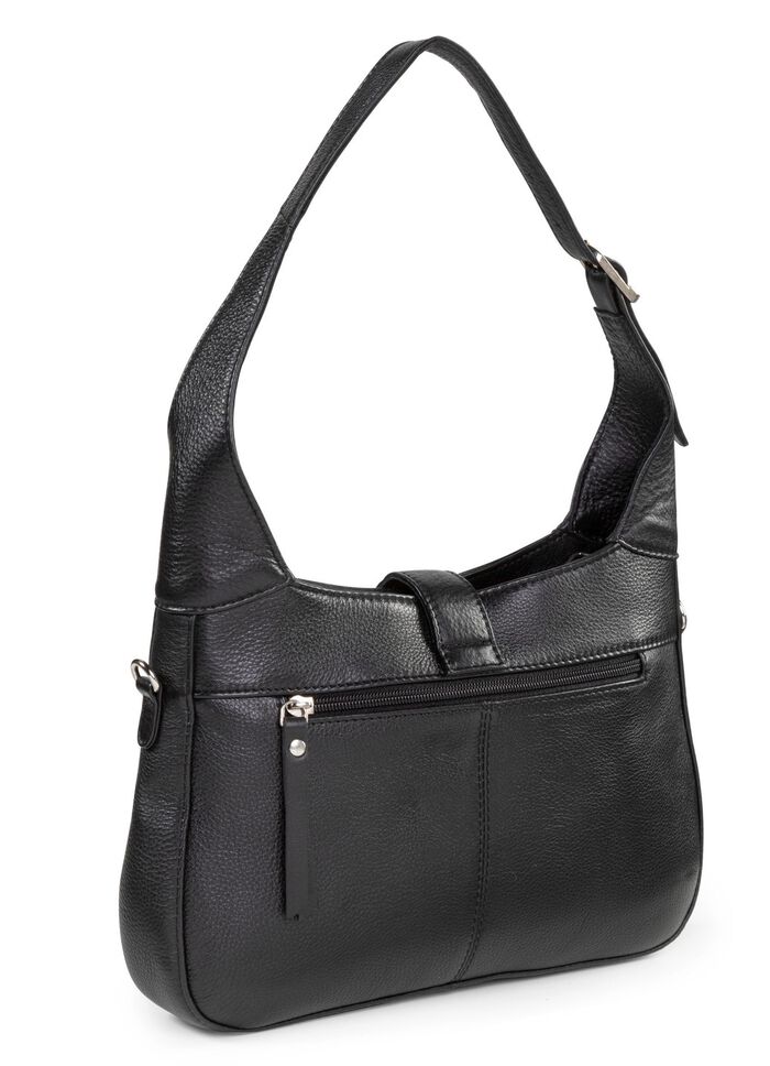 Laurina Tasche aus genarbtem Nappaleder SCHWARZ