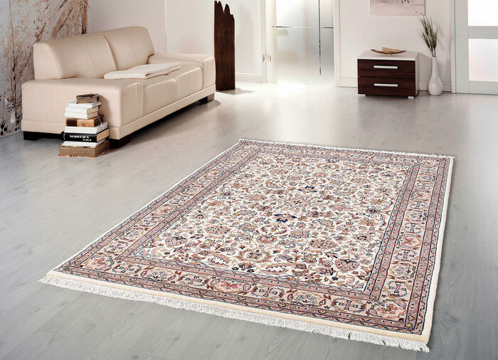 Handgeknüpfte Brücken und Teppiche aus 100% Schurwolle BEIGE