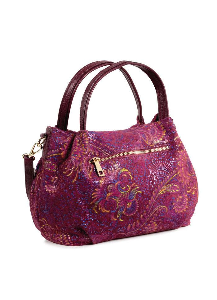 Laurina, Tasche, Damen, mit abnehmbarem, verstellbarem Umhängeriemen RUBINROT-BUNT