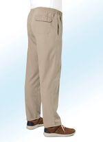 Schlupfjeans mit Gummibund und Kordelzug in 4 Farben BEIGE