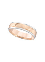 Schick in Bicolor: Beliebter Trauring in Roségold 