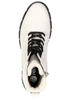 Remonte, schicke Damen-Stiefeletten, Winterschuhe, Weite G, mit Reißverschluss NATURWEISS