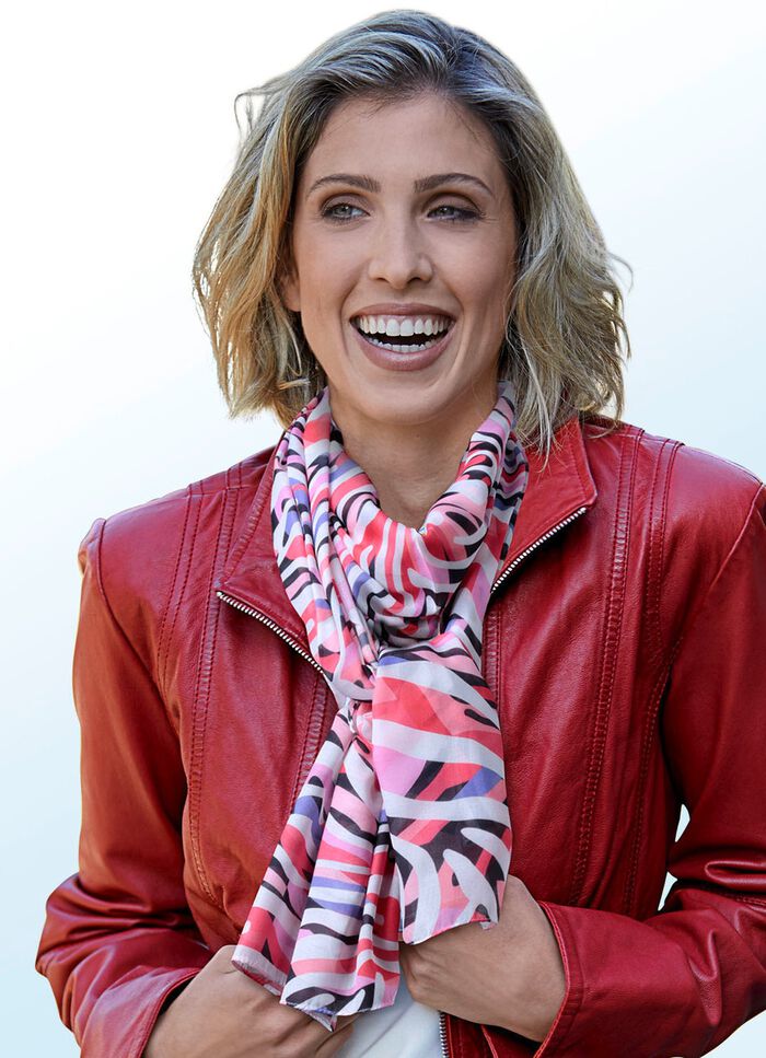 Schal mit Fantasiedessin 