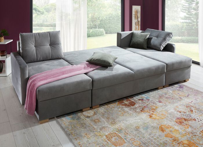 Gem&uuml;tliche Wohnlandschaft mit Bettfunktion 