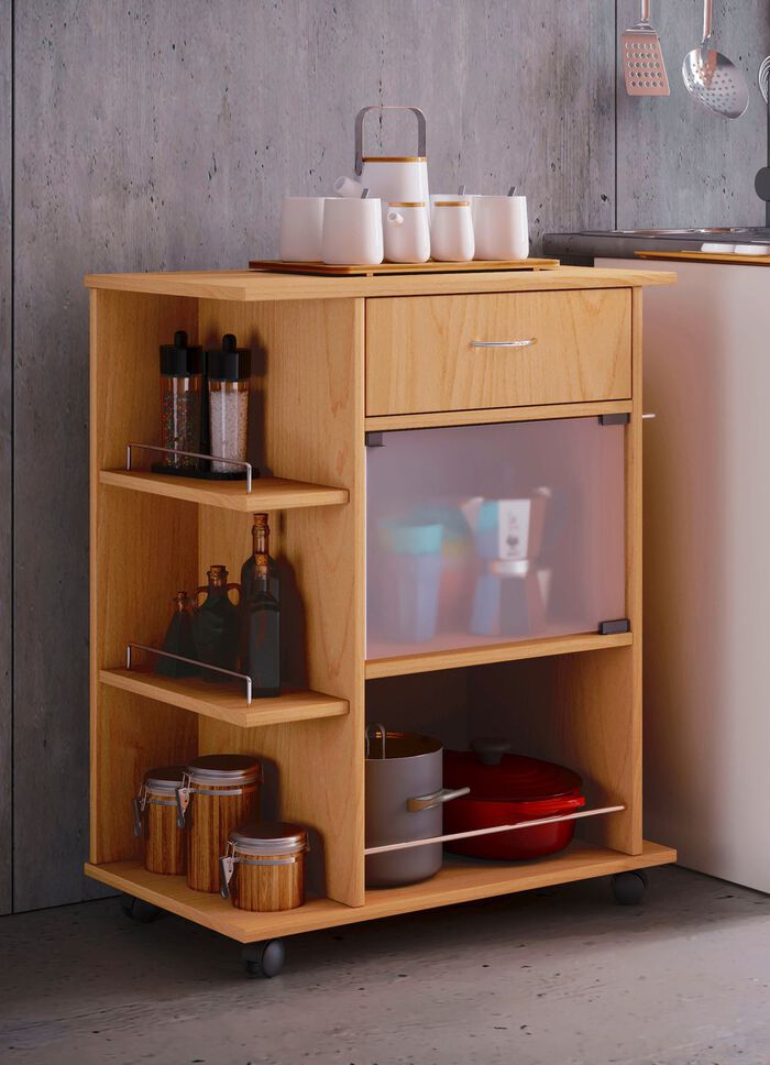 Ger&auml;umiger K&uuml;chenrollwagen 