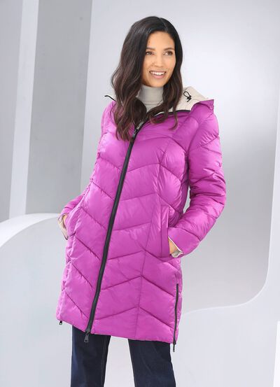 Wende-Kurzmantel mit fester Kapuze 