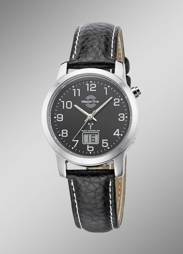 Modische, sportliche Damen-Lederarmbanduhr 