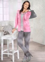 Pullover in Twinset-Optik ROS&Eacute;-GRAU-WEISS